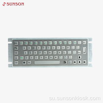 Keyboard Logam Industri sareng Pad Pad